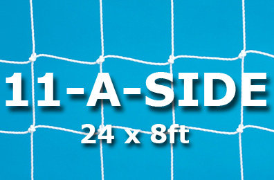 Senior 11-a-side Goal Nets (24 x 8ft / 7.32 x 2.44m)
